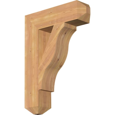 Ekena Millwork Funston Craftsman Smooth Bracket, Western Red Cedar, 5 1/2"W x 22"D x 30"H BKT06X22X30FST04SWR